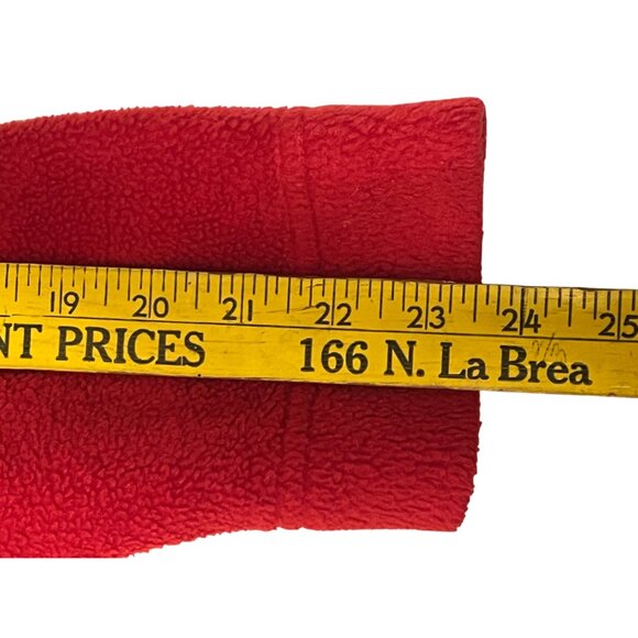 White Stag Women Large Red Christmas Fleece Pullover With Stocking Embroidery 1/ - Picture 13 of 15